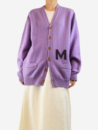 Purple long wool cardigan - size M Knitwear Marc Jacobs 