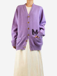Purple long wool cardigan - size M Knitwear Marc Jacobs 