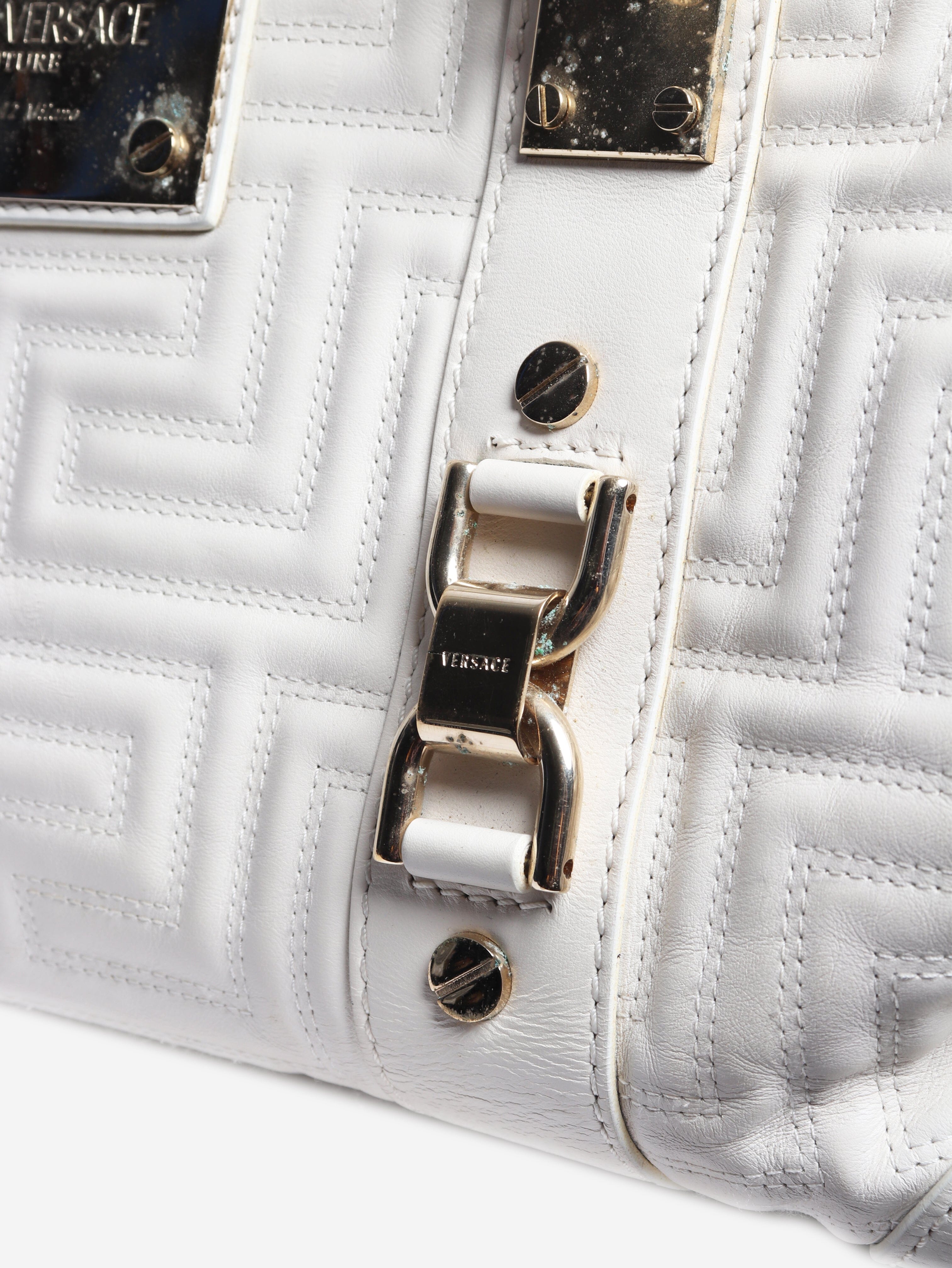 White quilted shoulder bag Shoulder Bag Versace 