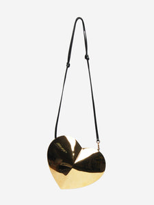 Alaia Gold Le Coeur heart bag