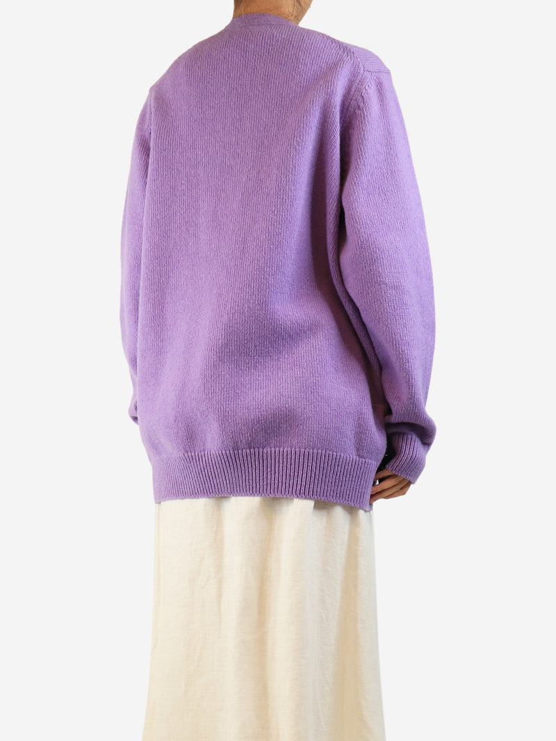 Purple long wool cardigan - size M Knitwear Marc Jacobs 