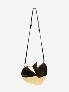 Alaia Gold Le Coeur heart bag