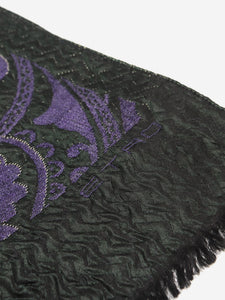 Hermes Dark blue Les Rubans Du Cheval silk scarf