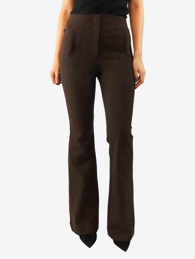 Brown flared trousers - size UK 10 Trousers Veronica Beard 