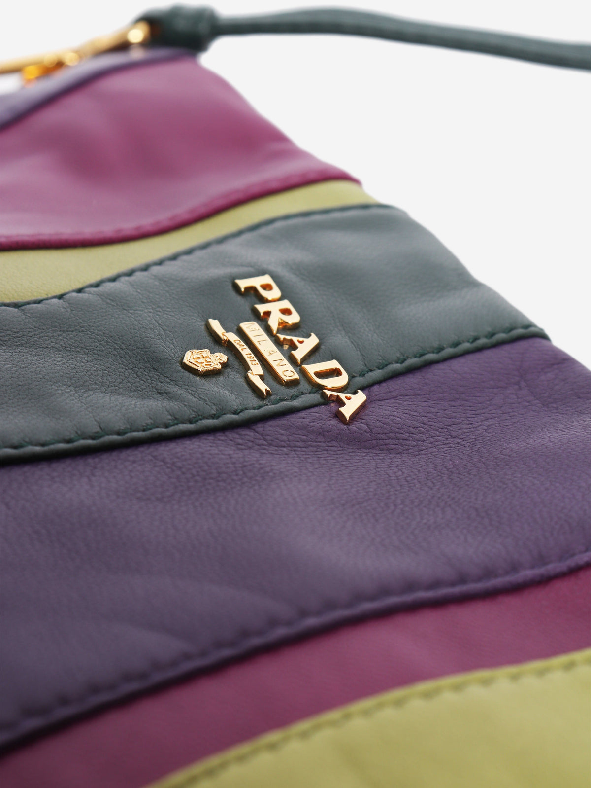 Multicolour nappa leather wave stripe crossbody bag Shoulder bags Prada 