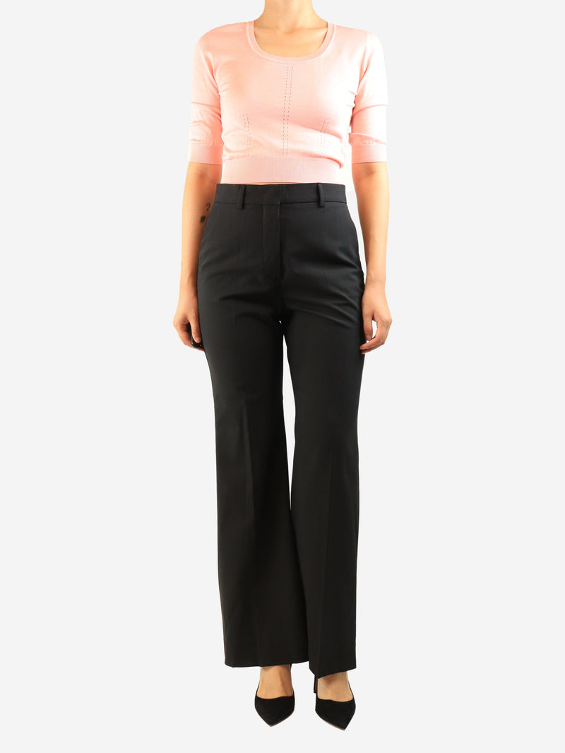 Black wool suit trousers - size UK 10 Trousers Sportmax 