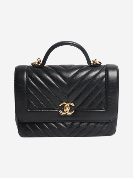 Black 2017 aged calfskin top handle bag product image