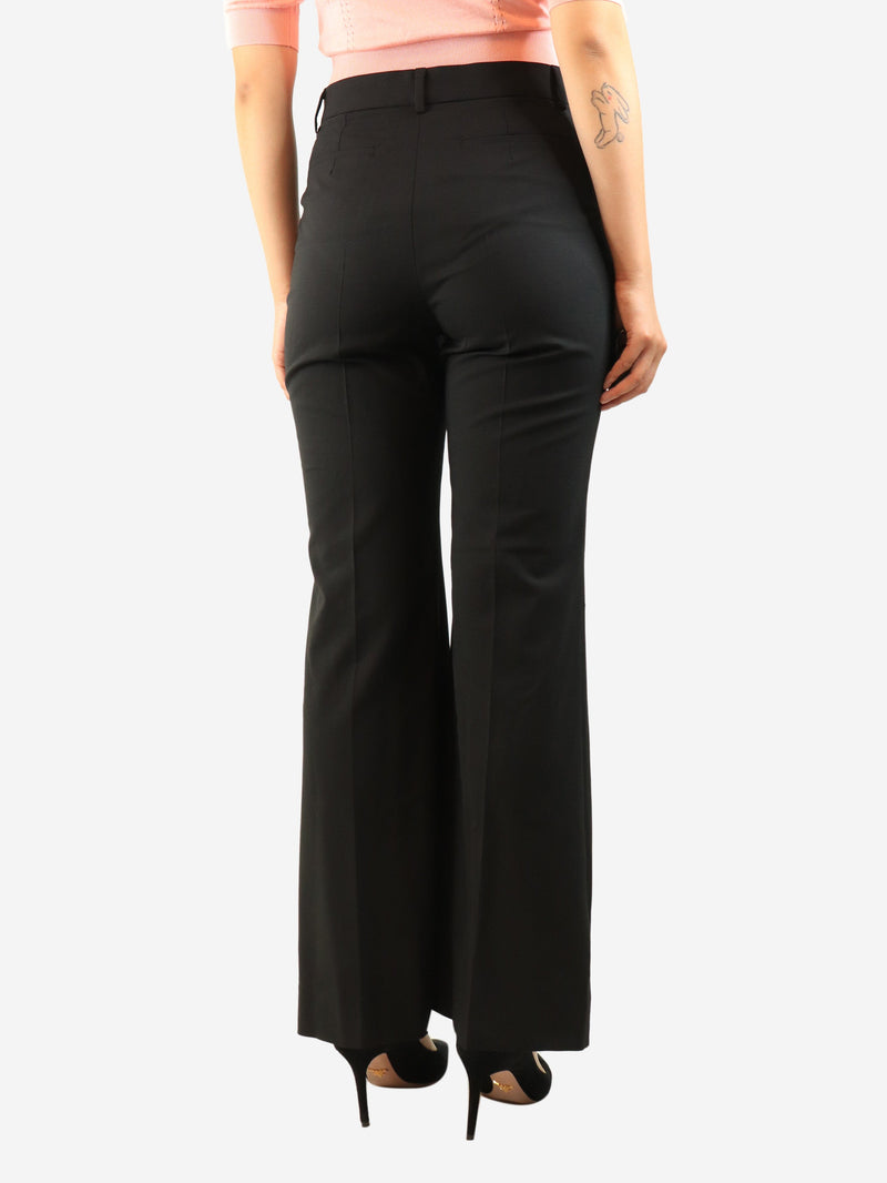 Black wool suit trousers - size UK 10 Trousers Sportmax 