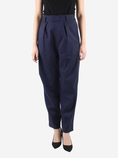 Blue high-rise wool trousers - size UK 8 Trousers Isabel Marant Etoile 