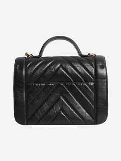 Black 2017 aged calfskin top handle bag Bags Chanel 