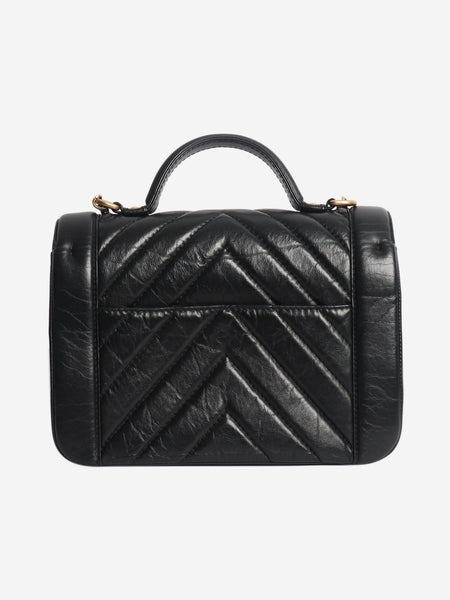 Black 2017 aged calfskin top handle bag alternate image