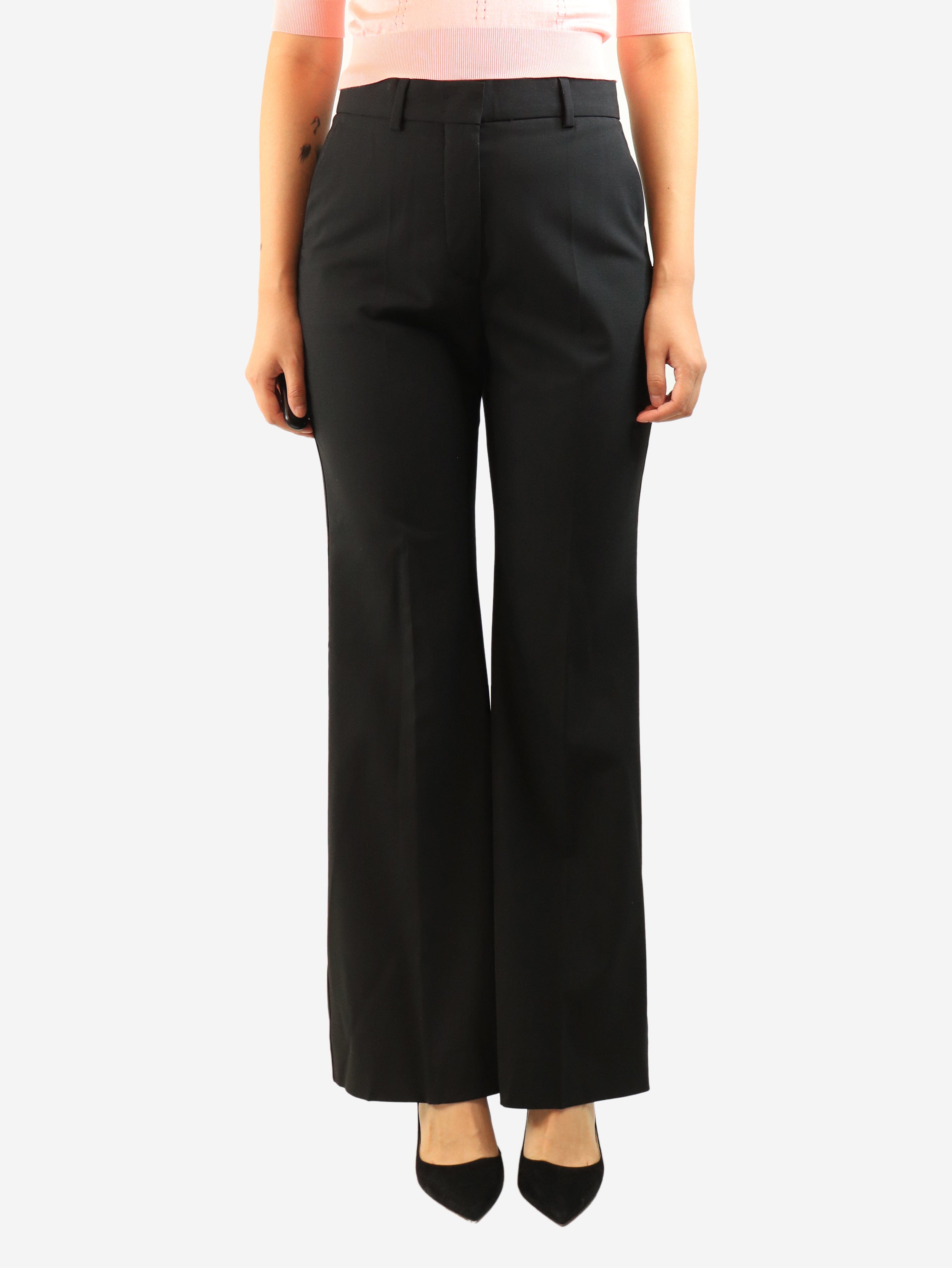Black wool suit trousers - size UK 10 Trousers Sportmax 