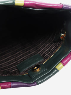 Multicolour nappa leather wave stripe crossbody bag Shoulder bags Prada 