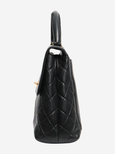Chanel Black vintage 1996 caviar quilted Kelly bag
