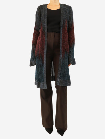 Multicolour lurex cardigan - size UK 16 Knitwear Missoni 