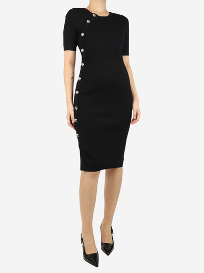 Black buttoned side midi fitted dress - size M Dresses Altuzarra 