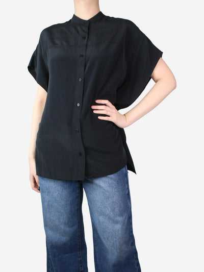 Black oversized silk shirt - size XS Tops Diane Von Furstenberg 