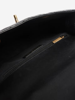 Black 2017 aged calfskin top handle bag Bags Chanel 