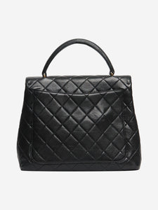 Chanel Black vintage 1996 caviar quilted Kelly bag