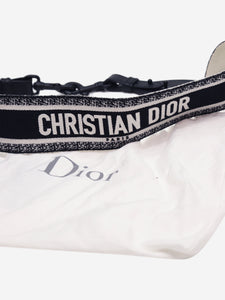 Christian Dior Black embroidered bag strap