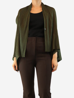 Dark green pleated cardigan - size Tops Pleats Please 
