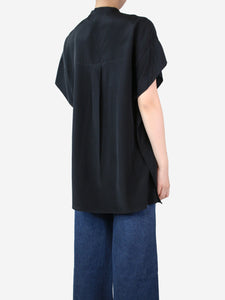 Diane Von Furstenberg Black oversized silk shirt - size XS