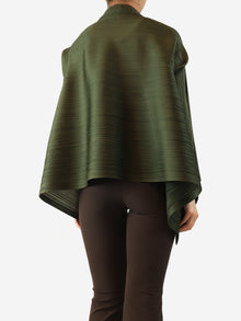 Dark green pleated cardigan - size Tops Pleats Please 