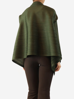 Dark green pleated cardigan - size Tops Pleats Please 