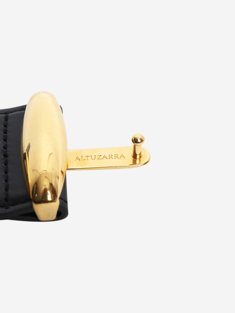Black leather belt - size XS Belts Altuzarra 