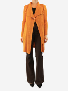 Marigold pleated long cardigan - One size Tops Pleats Please 