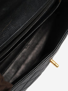 Chanel Black vintage 1996 caviar quilted Kelly bag