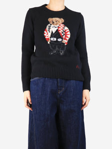 Polo Ralph Lauren Black polo bear sweater - size S