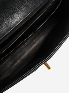 Chanel Black vintage 1996 caviar quilted Kelly bag