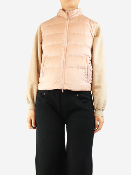 Light pink Talk down vest - size M product image