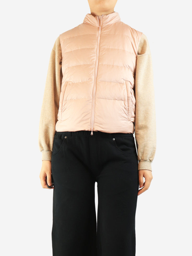 Light pink Talk down vest - size M Coats & Jackets Society Limonta 