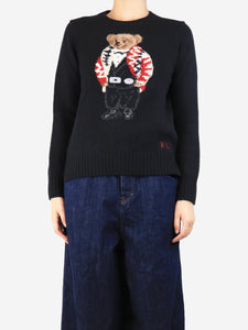 Polo Ralph Lauren Black polo bear sweater - size S