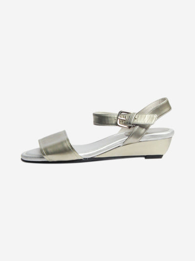 Silver metallic sandals - size EU 35.5 Flat Sandals Stuart Weitzman 