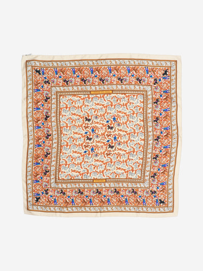 Multi Chasse En Inde silk scarf Scarves Hermes 