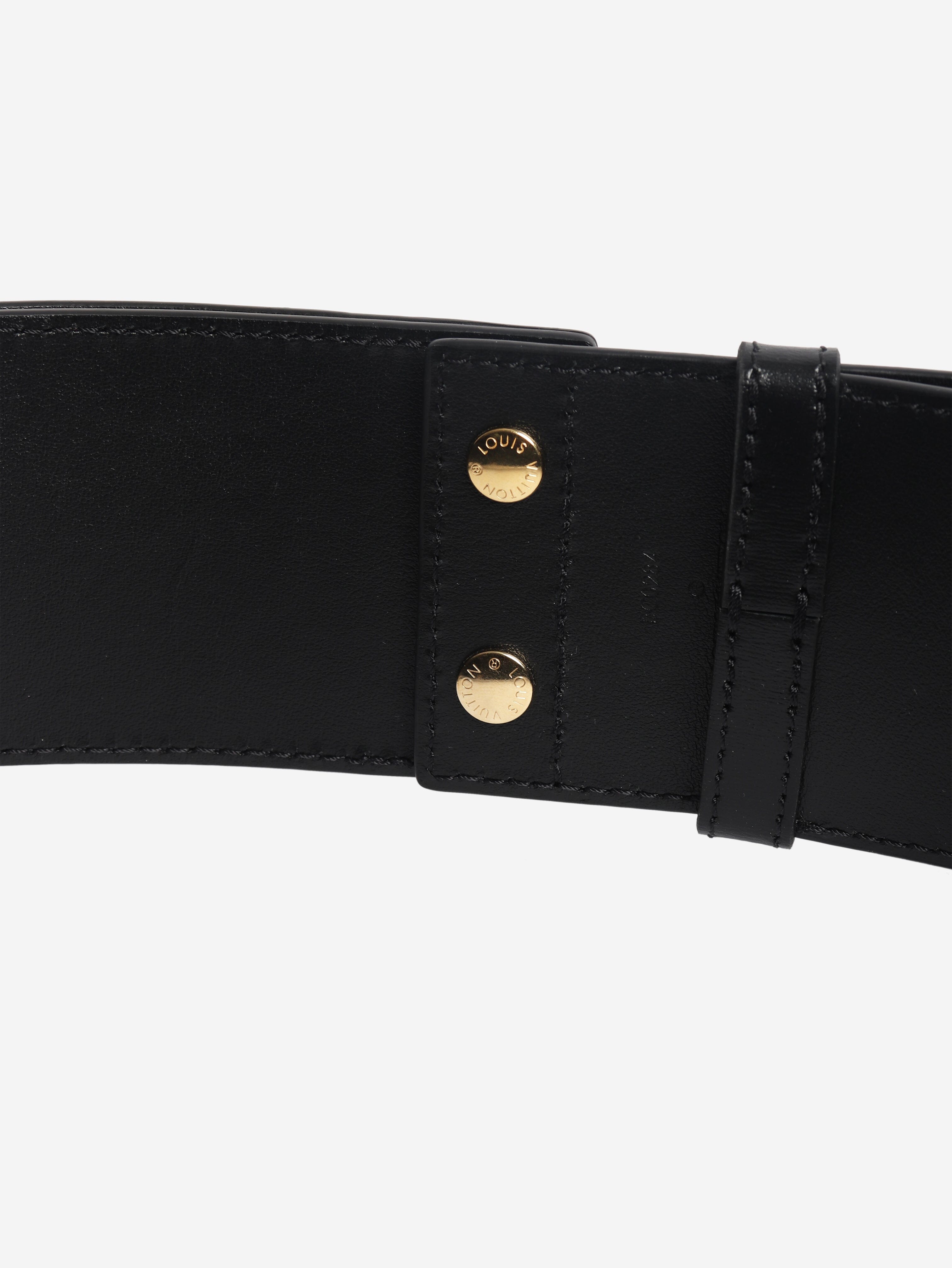 Black wrapped 60mm belt Belts Louis Vuitton 
