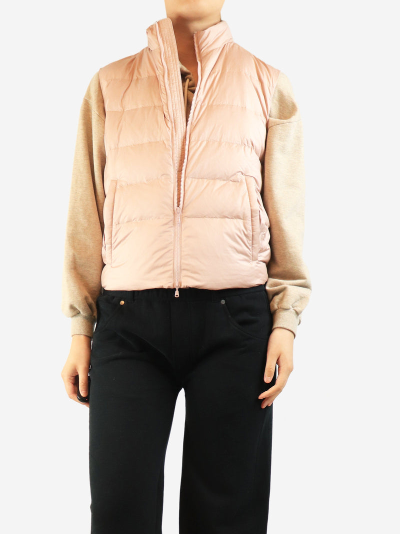 Light pink Talk down vest - size M Coats & Jackets Society Limonta 