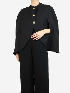 Violante Nessi Black wool cape - size M