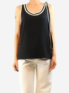 Black contrast tank - size M Tops Red Valentino 