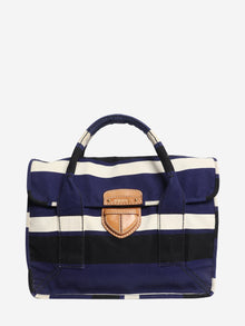 Blue striped canvas tote bag Tote Bags Prada 