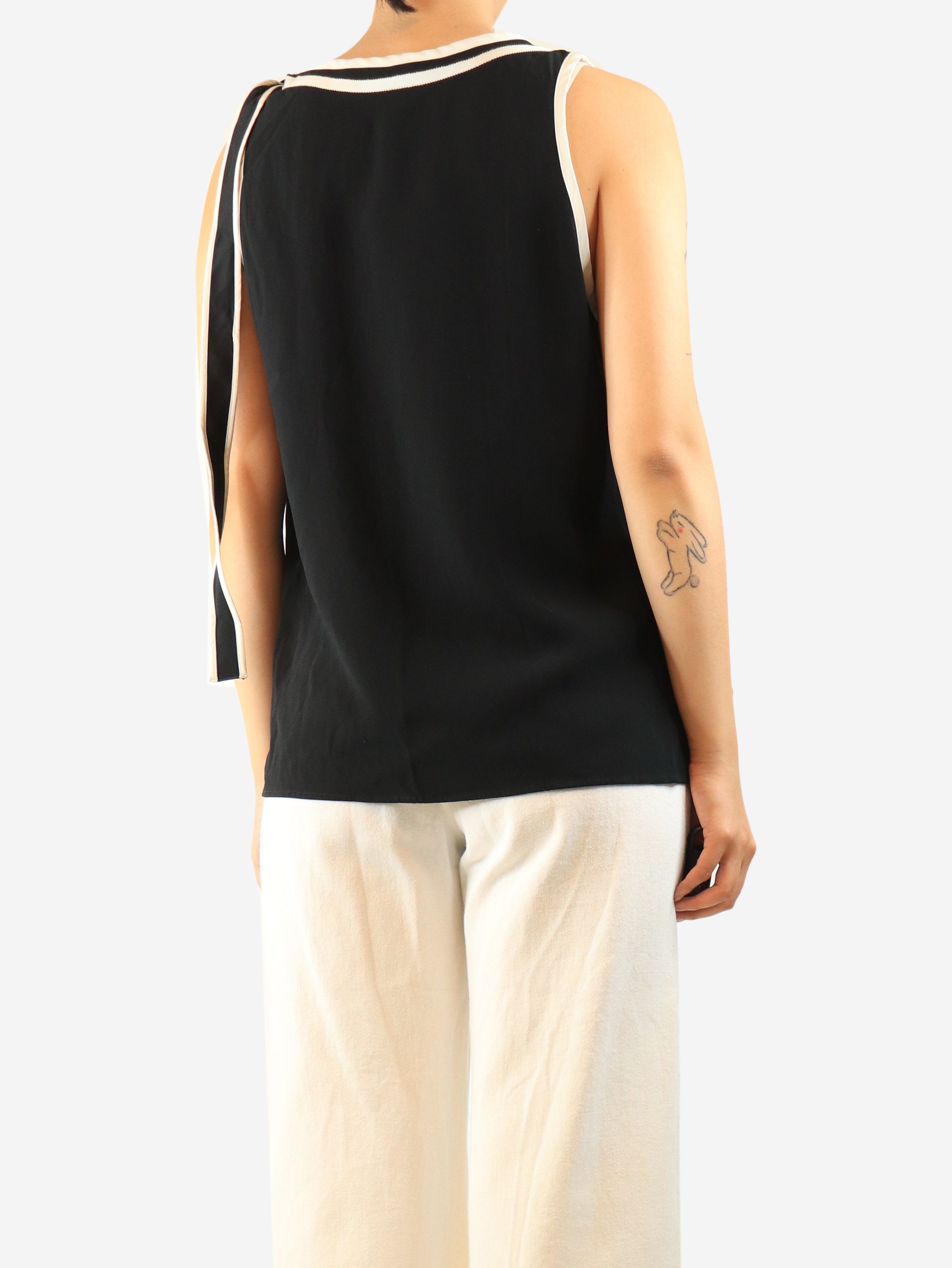 Black contrast tank - size M Tops Red Valentino 