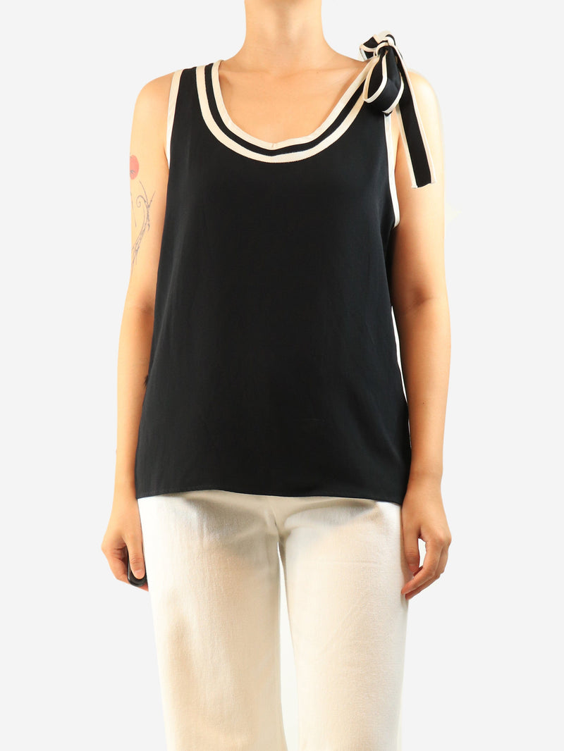 Black contrast tank - size M Tops Red Valentino 