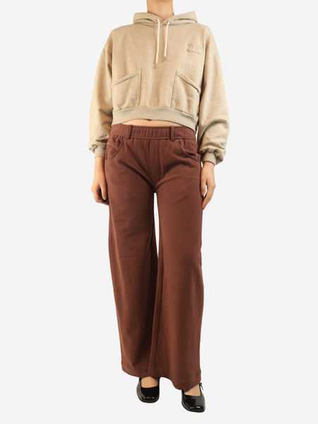 Clay cotton wide-leg pants - size S alternate image