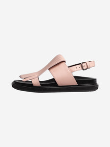 Marni Pink fringed leather sandals - size EU 36