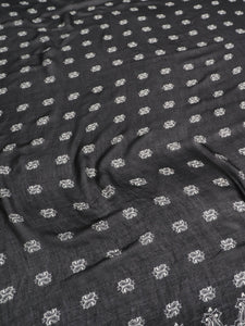 Saint Laurent Black paisley scarf