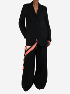 Dries Van Noten Black scarf blazer - size UK 6