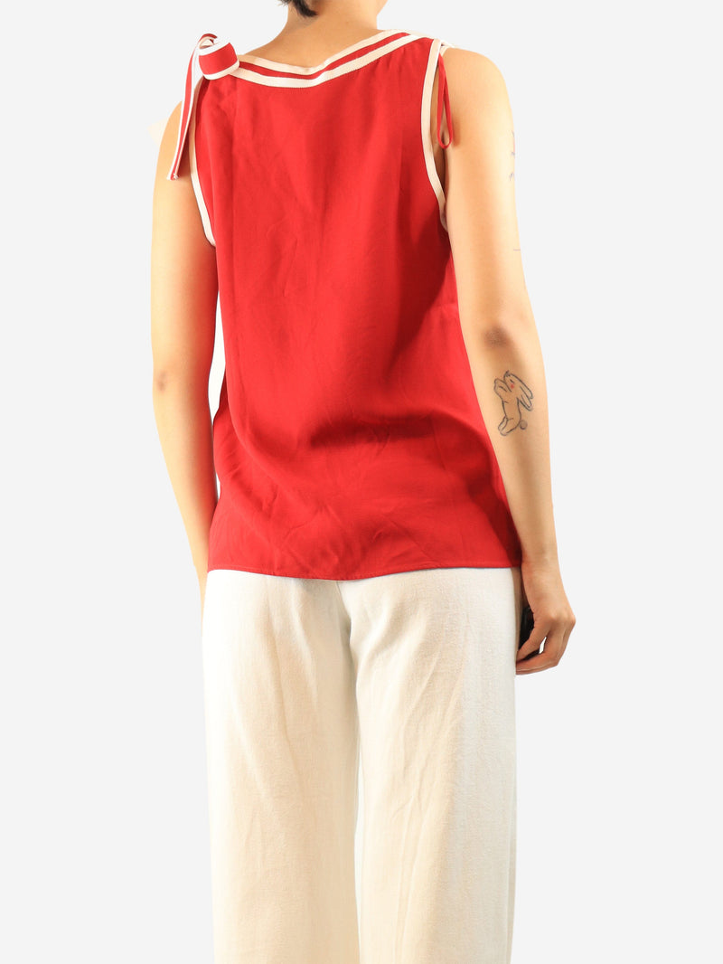 Red contrast tank - size M Tops Red Valentino 